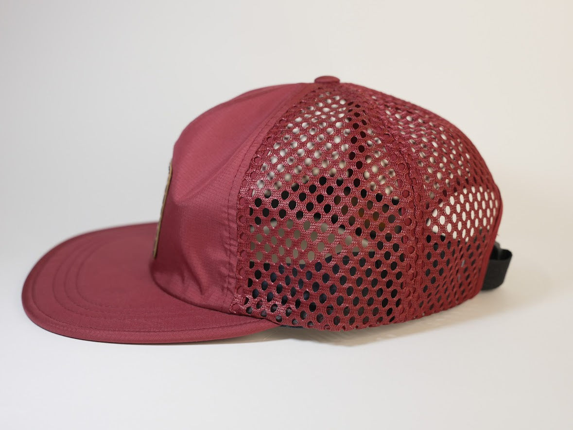 Lightweight Red Mesh Hat