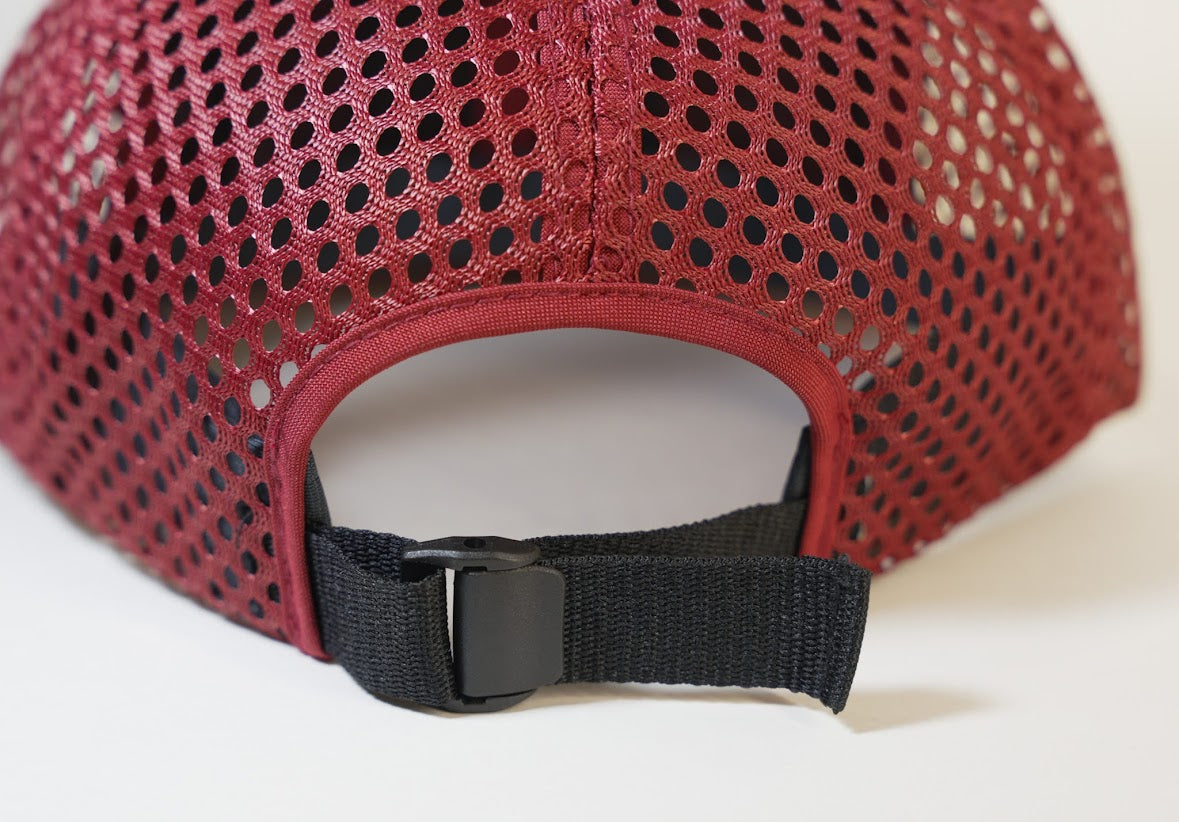 Lightweight Red Mesh Hat