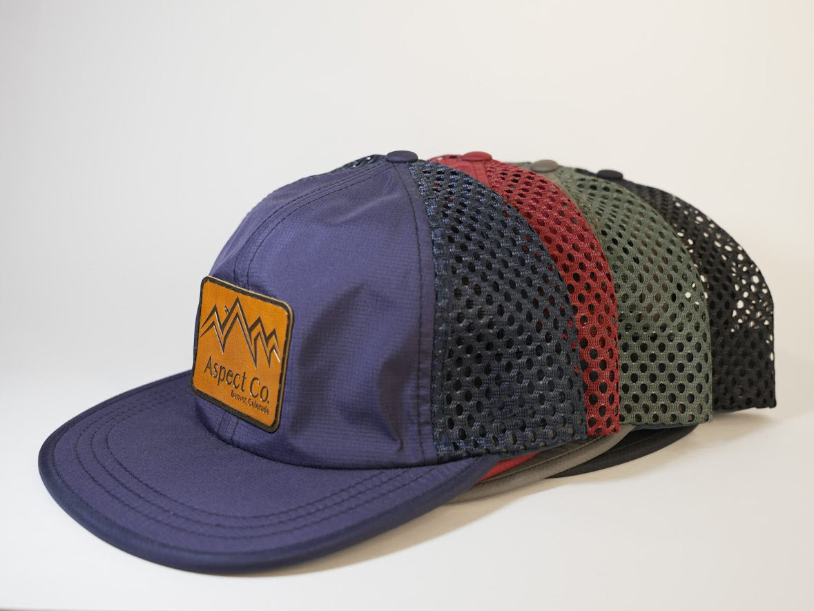 Lightweight Red Mesh Hat
