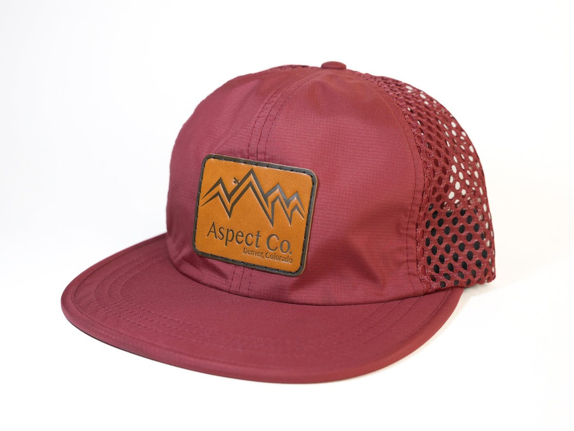 Lightweight Red Mesh Hat
